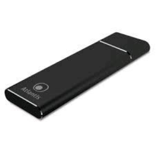ATLANTIS A06-M2-SATA-01 BOX ESTERNO SSD M.2 SATA USB 3.1 IN ALLUMINIO NERO